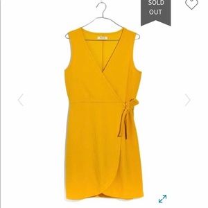 Madewell XXS Yellow “Wrap” Dress